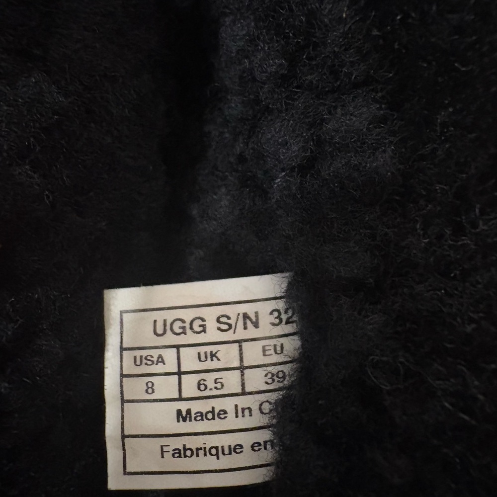 UGG Black Shearling Boots - Picture 4 of 6